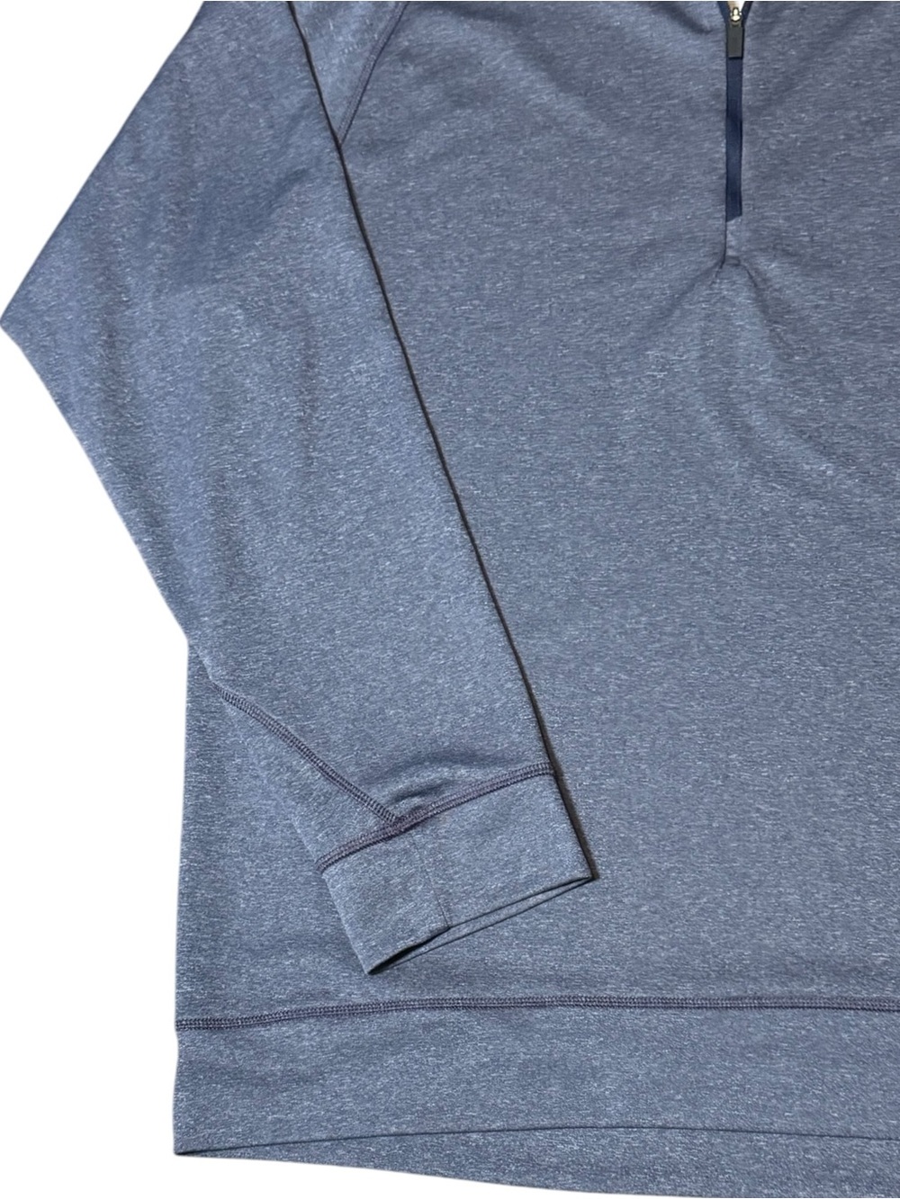 KJUS Men's Quarter-Zip Pullover Heathered Navy Size 56 2XL Golf Outdoors Jacket - Picture 6 of 9